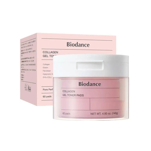 Almohadilla de colágeno Biodance para atenuar líneas finas, reafirmante de poros, hidratante, tónico, iluminador, mejora el tono de la piel, tónico facial, cuidado facial.