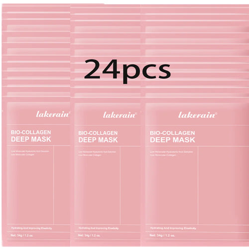 Mascarilla profunda Bio-Colágeno Real, suplemento de colágeno, mascarilla de hidrogel hidratante nocturna, mejora la elasticidad, minimiza los poros y reafirma.