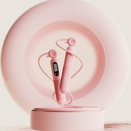 Cuerda para saltar con contador ajustable, para saltar calorías, inteligente, para hacer ejercicio y perder peso, acero, entrenamiento, deporte en casa