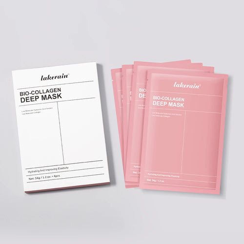 Mascarilla profunda Bio-Colágeno Real, suplemento de colágeno, mascarilla de hidrogel hidratante nocturna, mejora la elasticidad, minimiza los poros y reafirma.