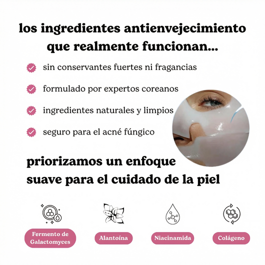 Mascarilla profunda Bio-Colágeno Real, suplemento de colágeno, mascarilla de hidrogel hidratante nocturna, mejora la elasticidad, minimiza los poros y reafirma.